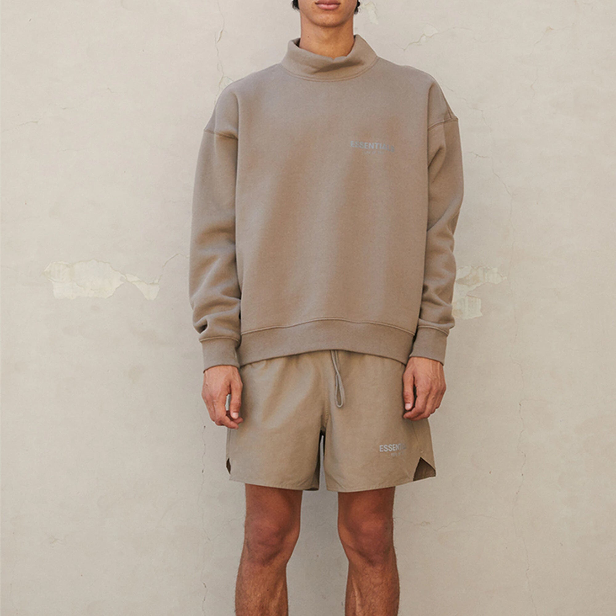 Fear of God Essentials FW21 Pullover Mock Neck Sweatshirt 'Harvest' FOG-FW21-011 - 7