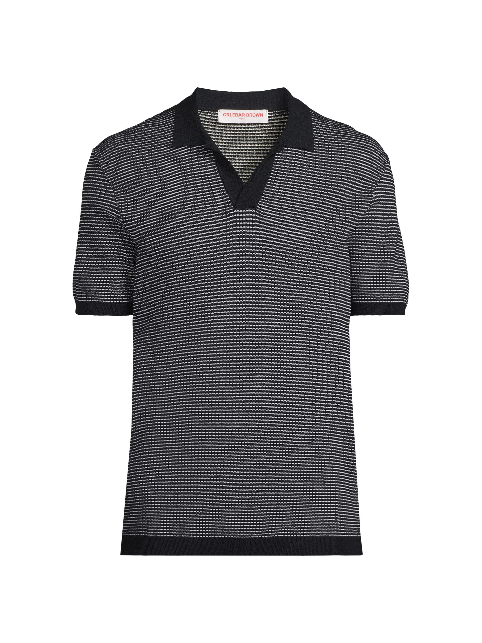 Men's Roddy Two-Tone Johnny Polo Shirt - Night Iris White - 1