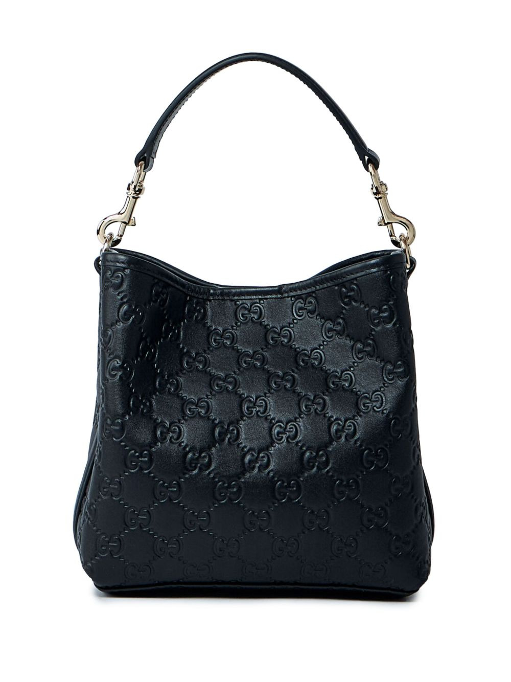 small GG Emblem leather tote bag - 2