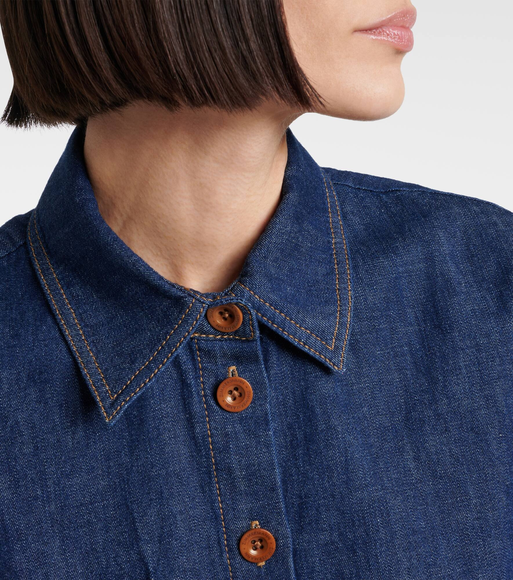 Rhiannon fringed denim shirt - 5