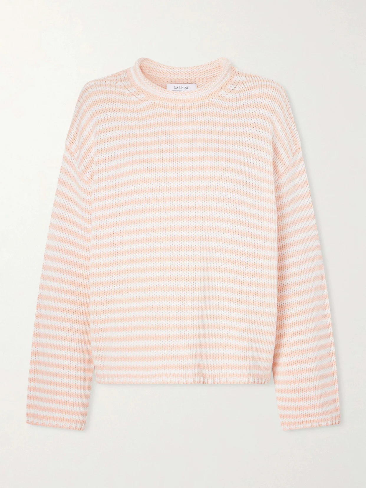 Striped Knitted Sweater - 1