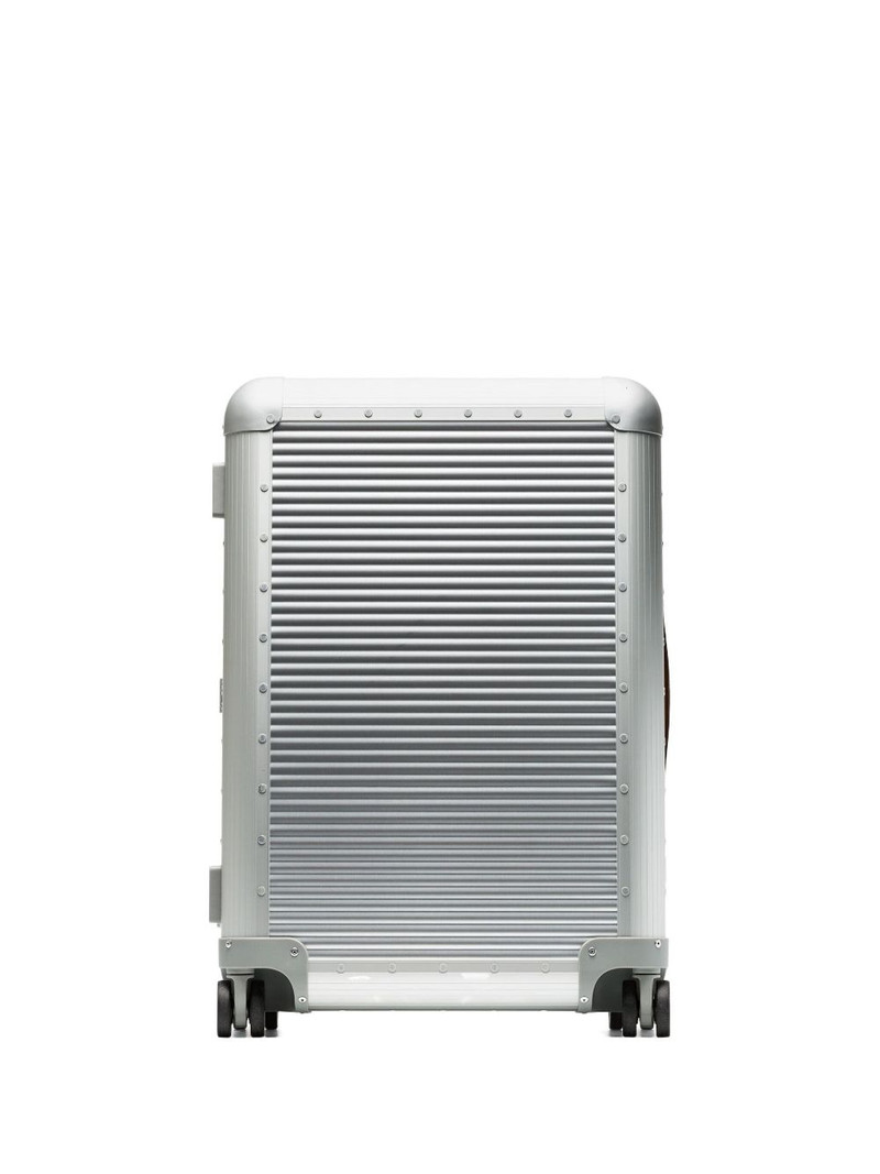 Metallic Silver Bank Spinner 68 Aluminium Suitcase 1