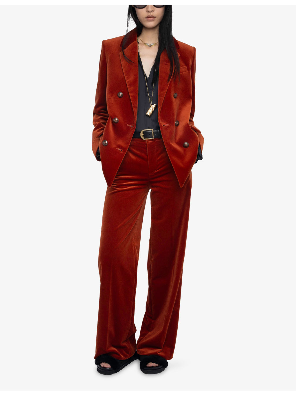 Panol Wide-Leg Cotton-Velvet Trousers - 2