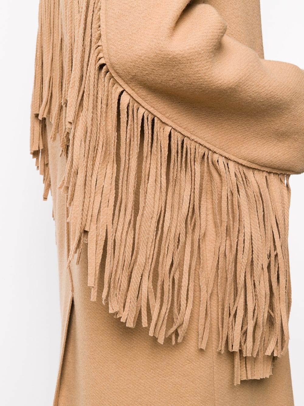 oversized fringed coat - 5