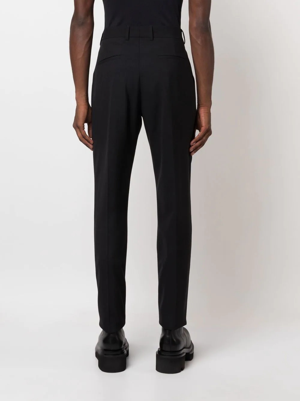 slim-cut tailored trousers - 4