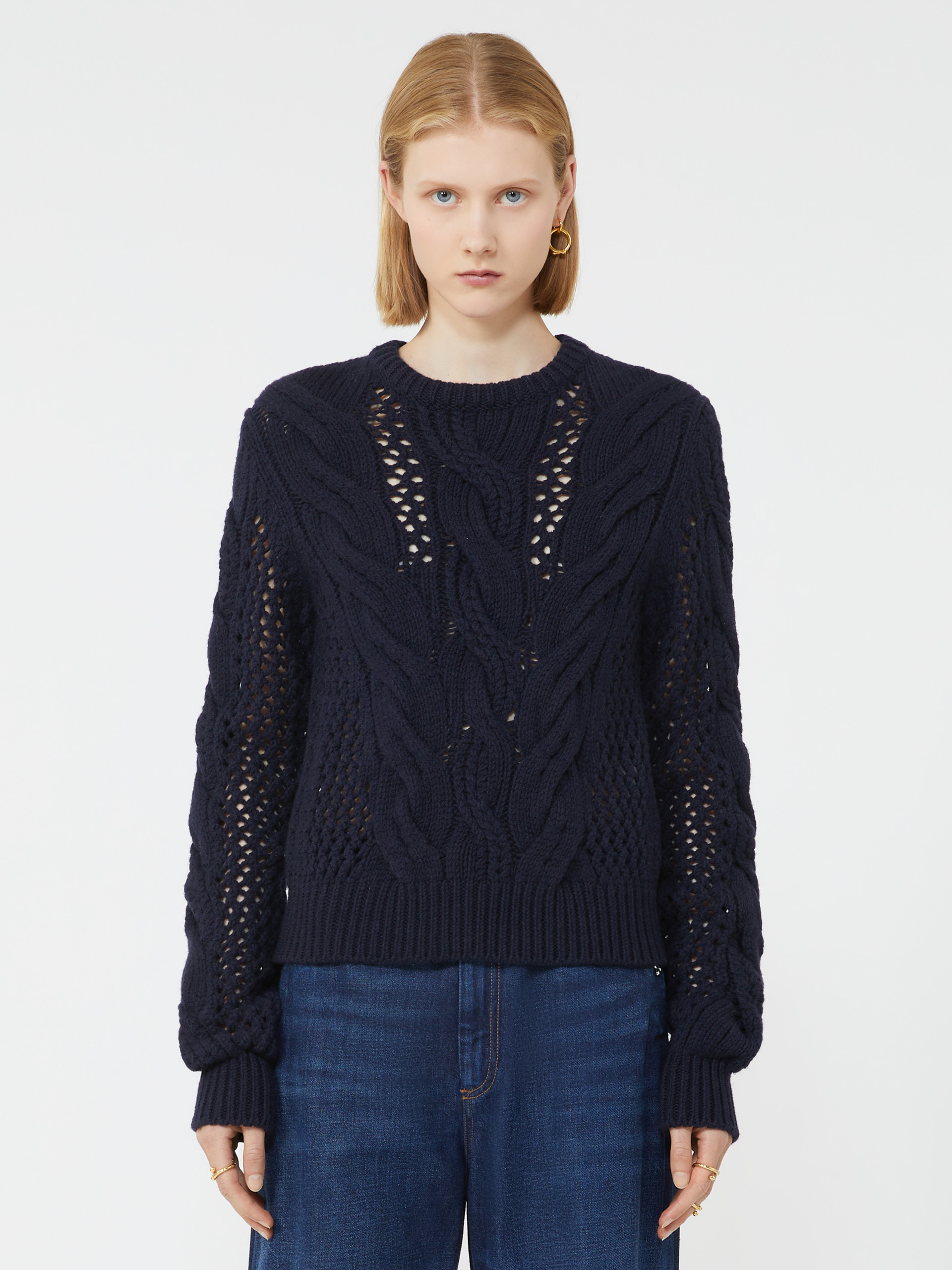 RADIO Cable-knit crew-neck sweater - 3
