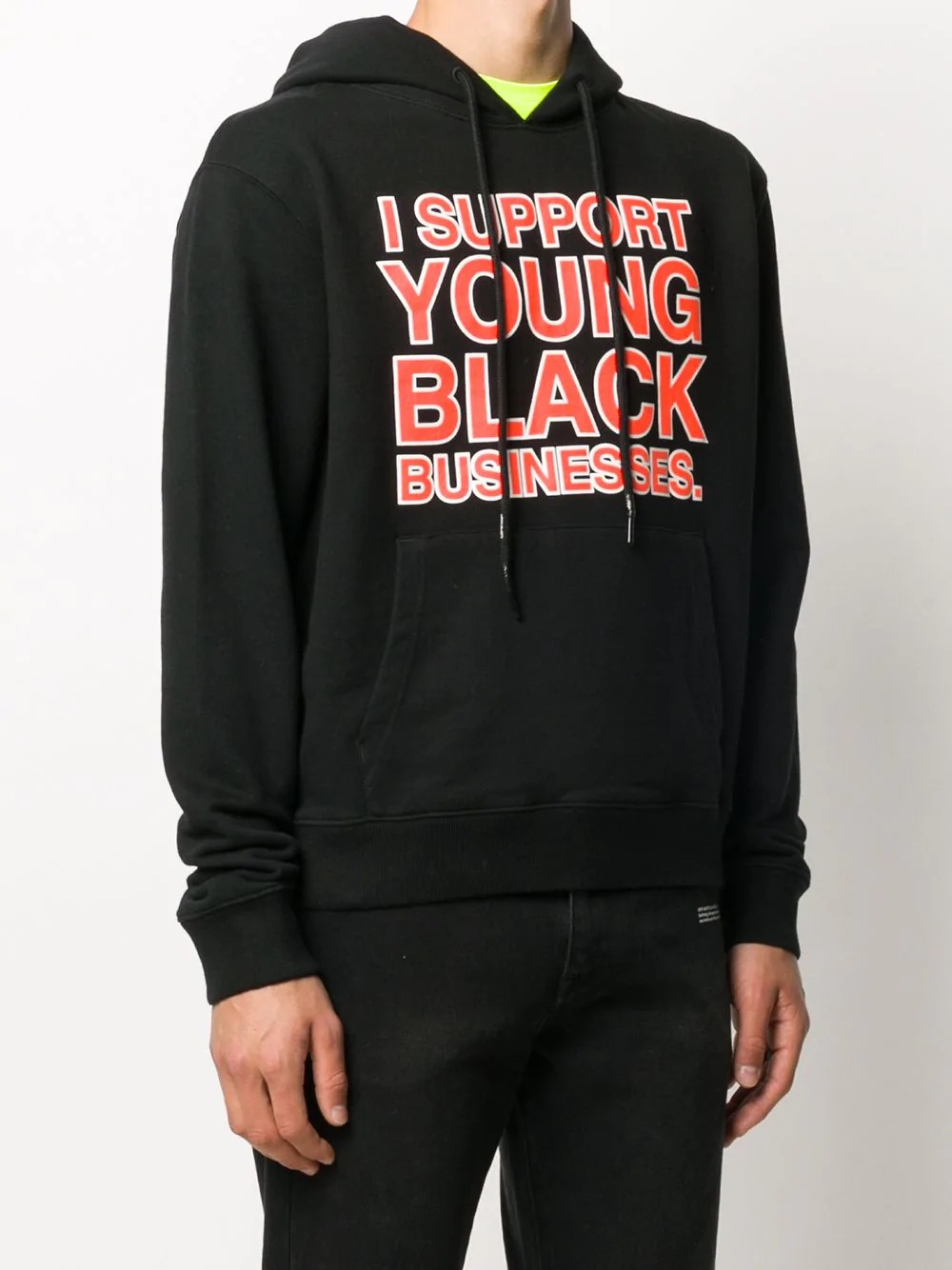 "I Support Young Black Businesses" hoodie - 3