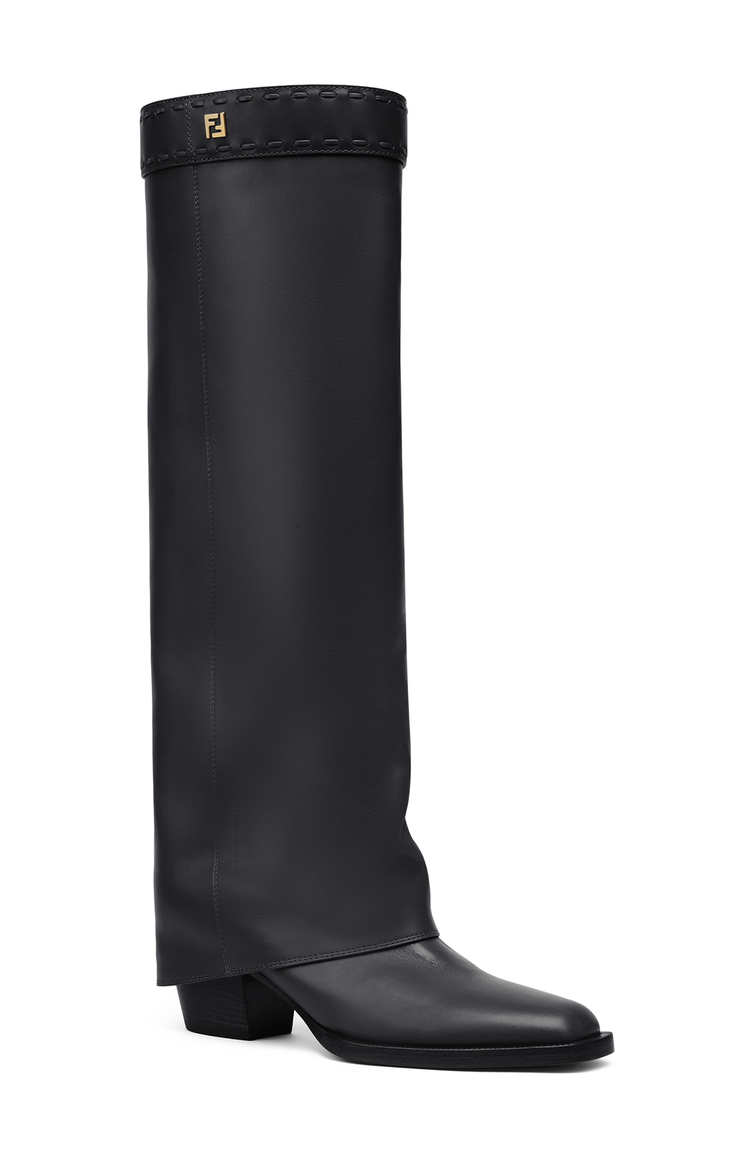Fendi Show Knee High Boot in Nero at Nordstrom - 1