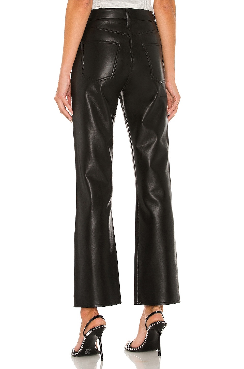 Recycled Leather Relaxed Boot Pant - 3