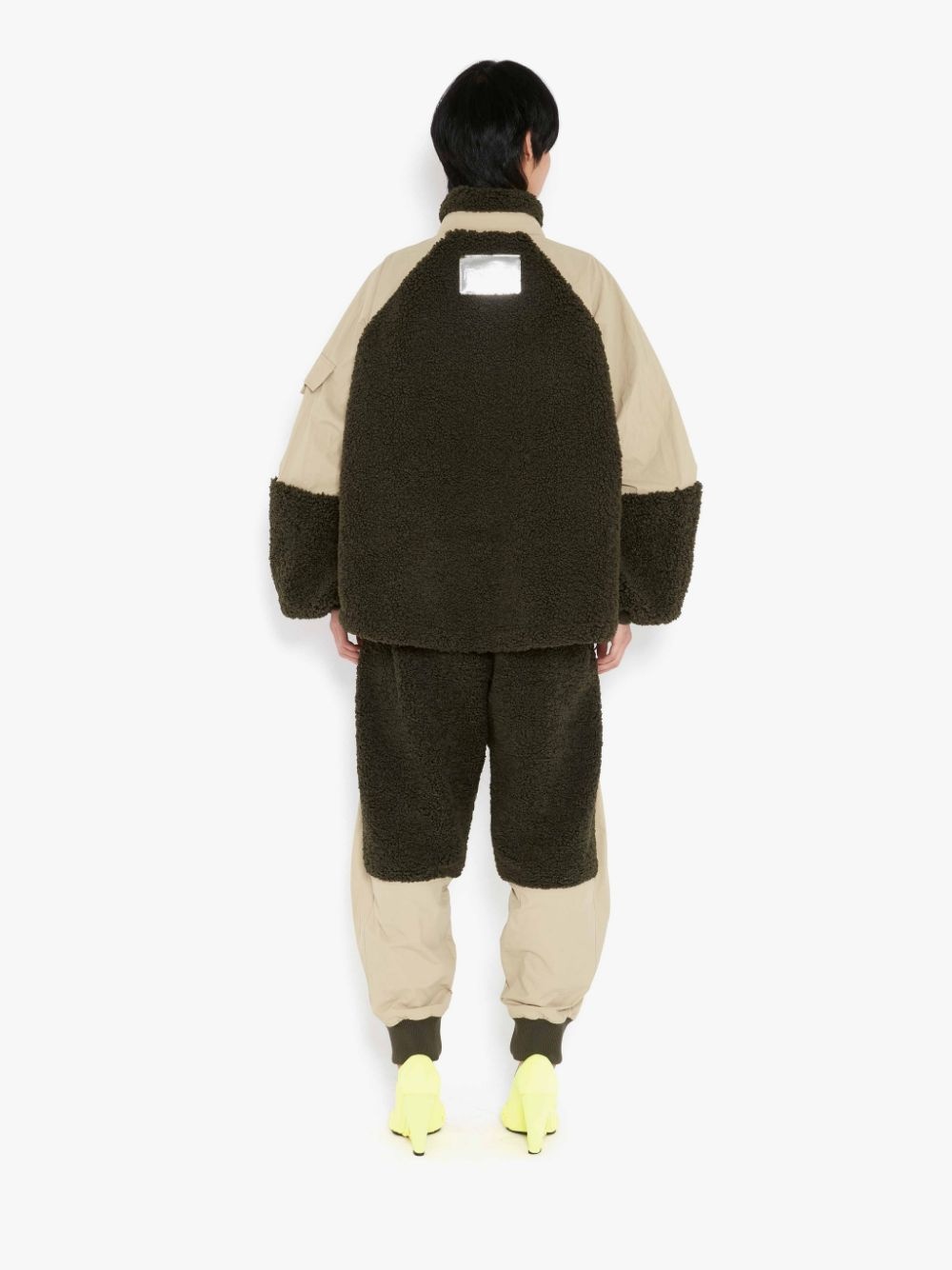 COLOUR BLOCK FLEECE TRACK PANTS - 4