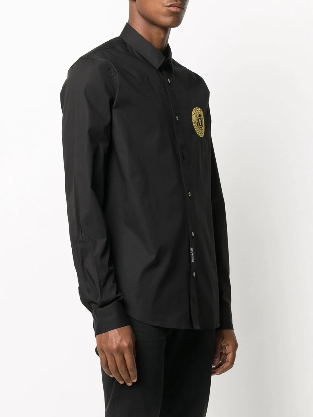 logo embroidered shirt - 3