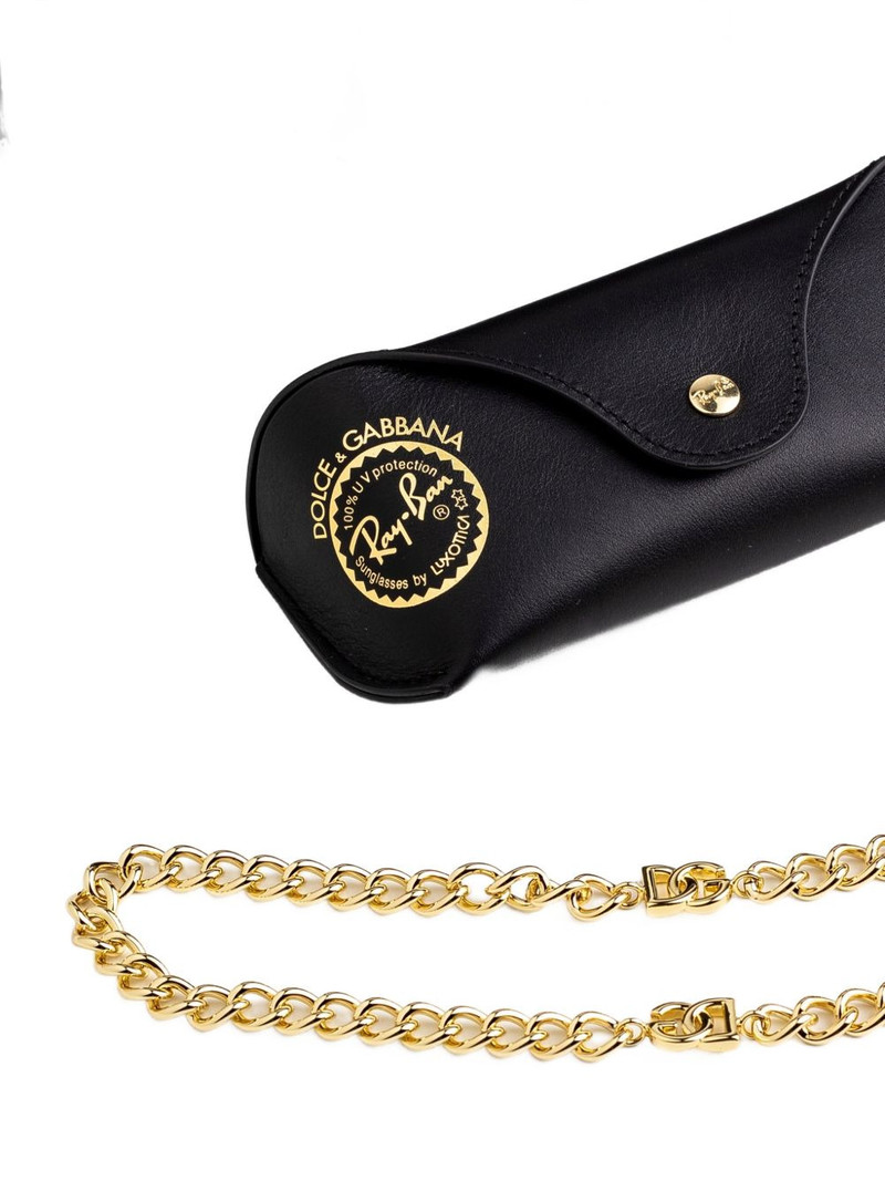 x Dolce & Gabbana brow-bar pilot sunglasses 4