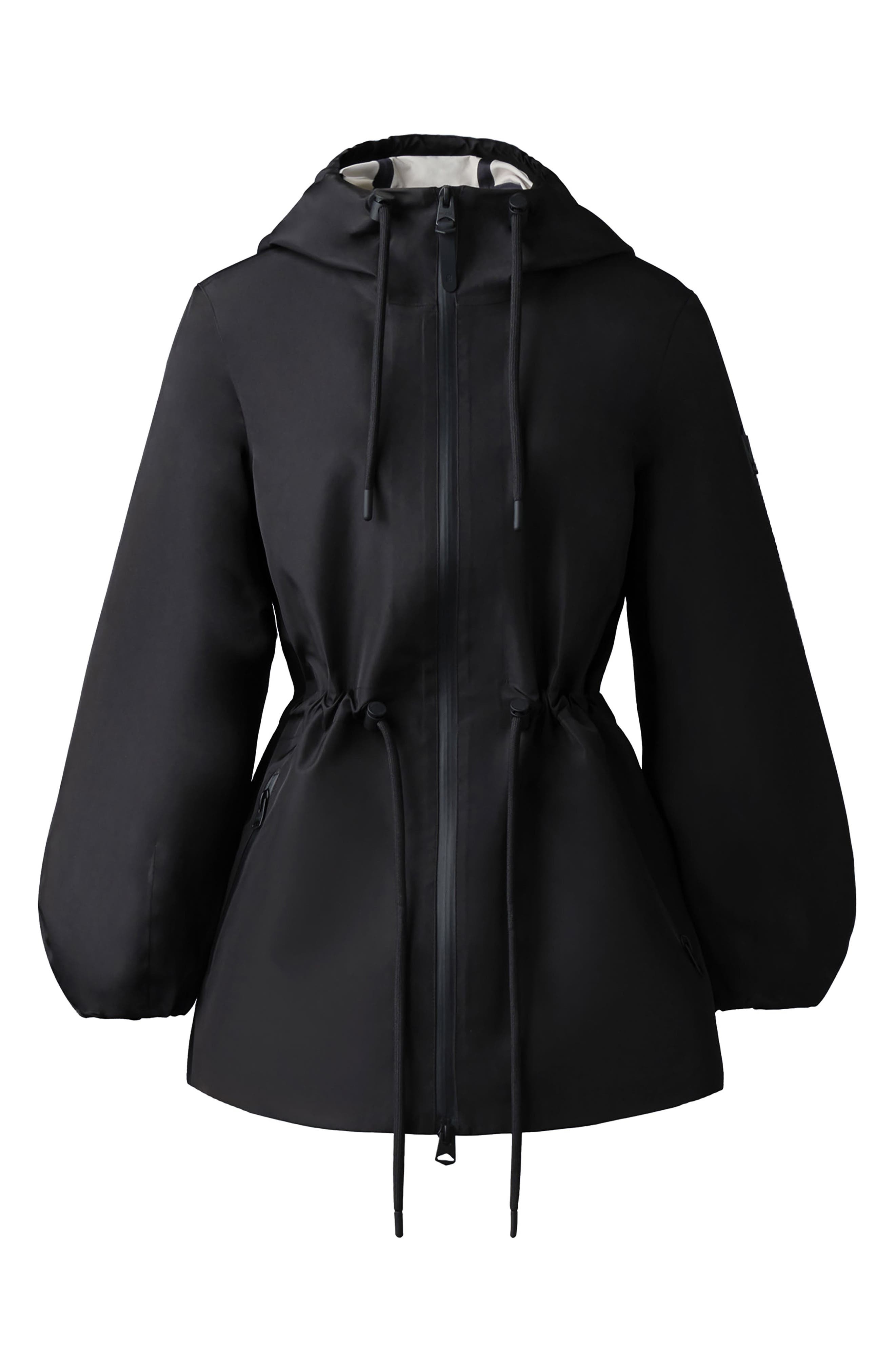 Mackage Kalea Windproof & Water Resistant Recycled Polyester Jacket in Black-Trench at Nordstrom - 4