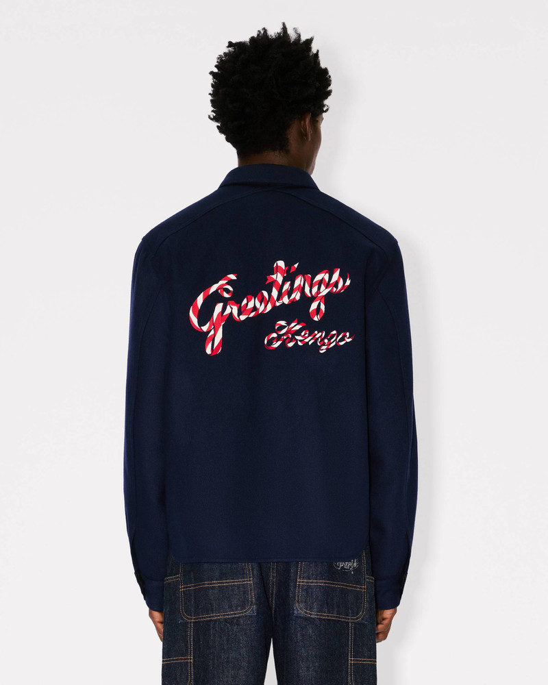 'KENZO Winter Holidays' overshirt in wool 5