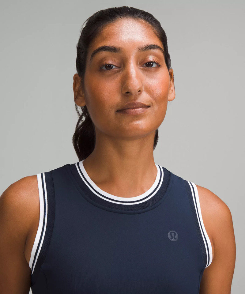 Varsity Scoop-Neck Linerless Tennis Dress 3