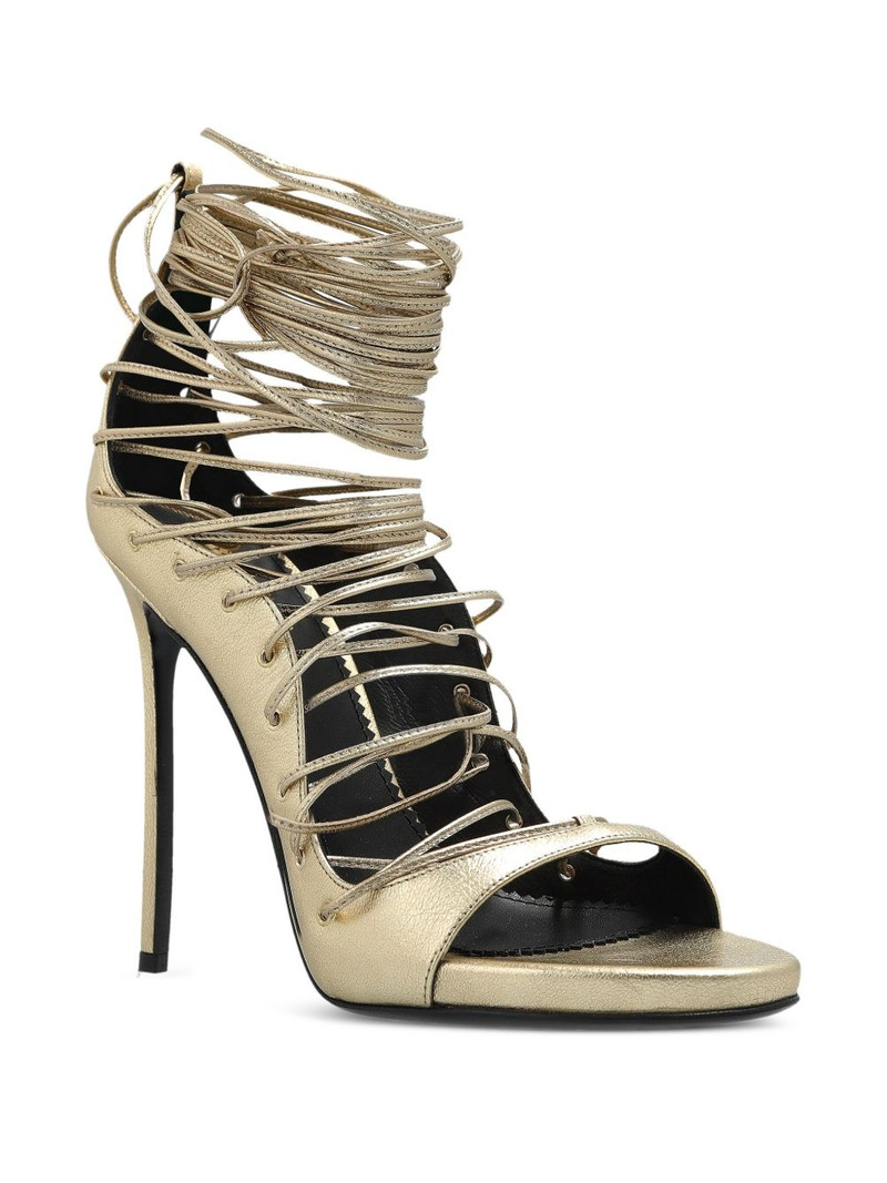 DSQUARED2 130mm leather sandals outlook