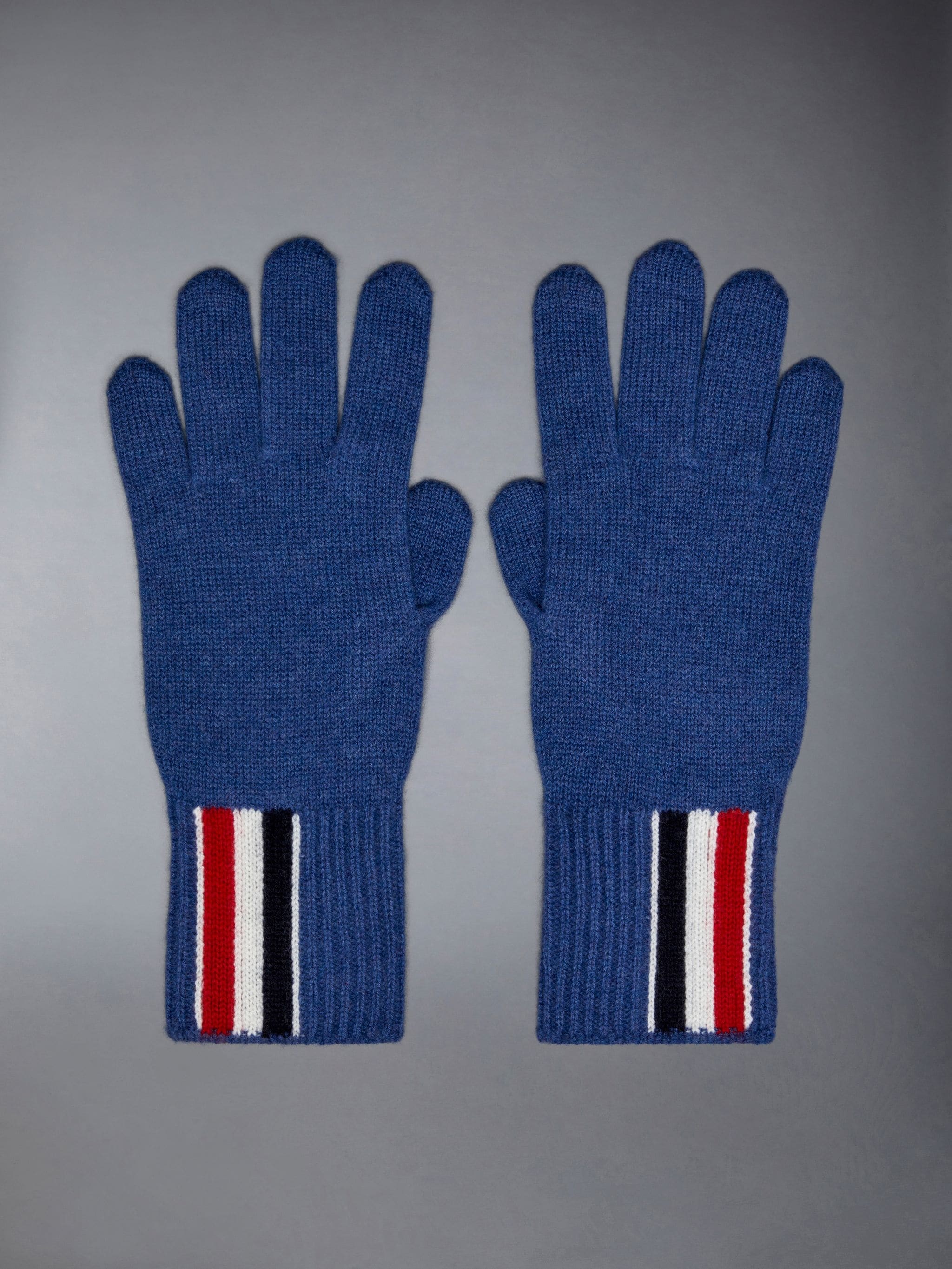 Merino Wool Stripe Jersey Gloves - 1