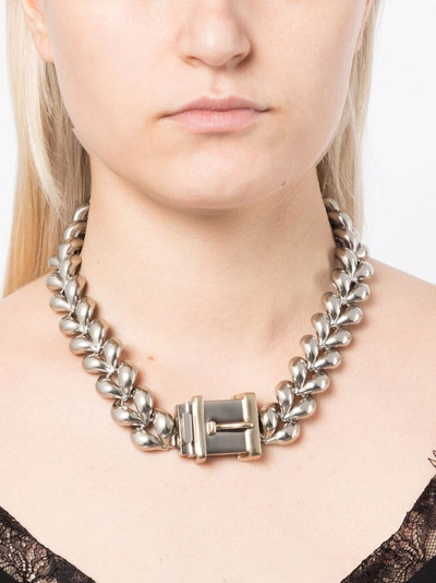 Ports 1961 padlock-detail curb chain necklace outlook