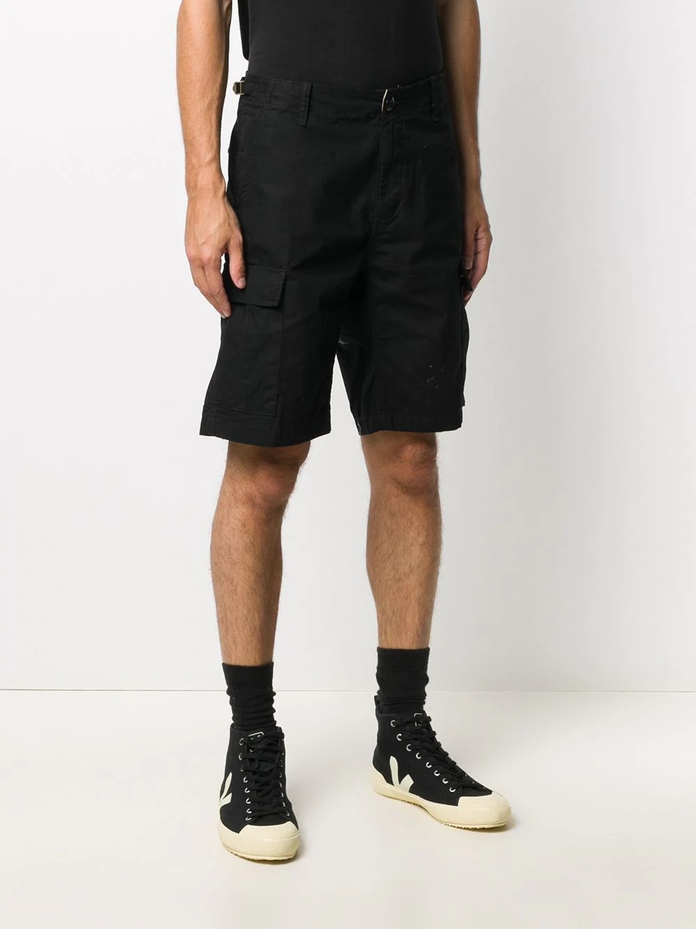 side logo patch shorts - 3