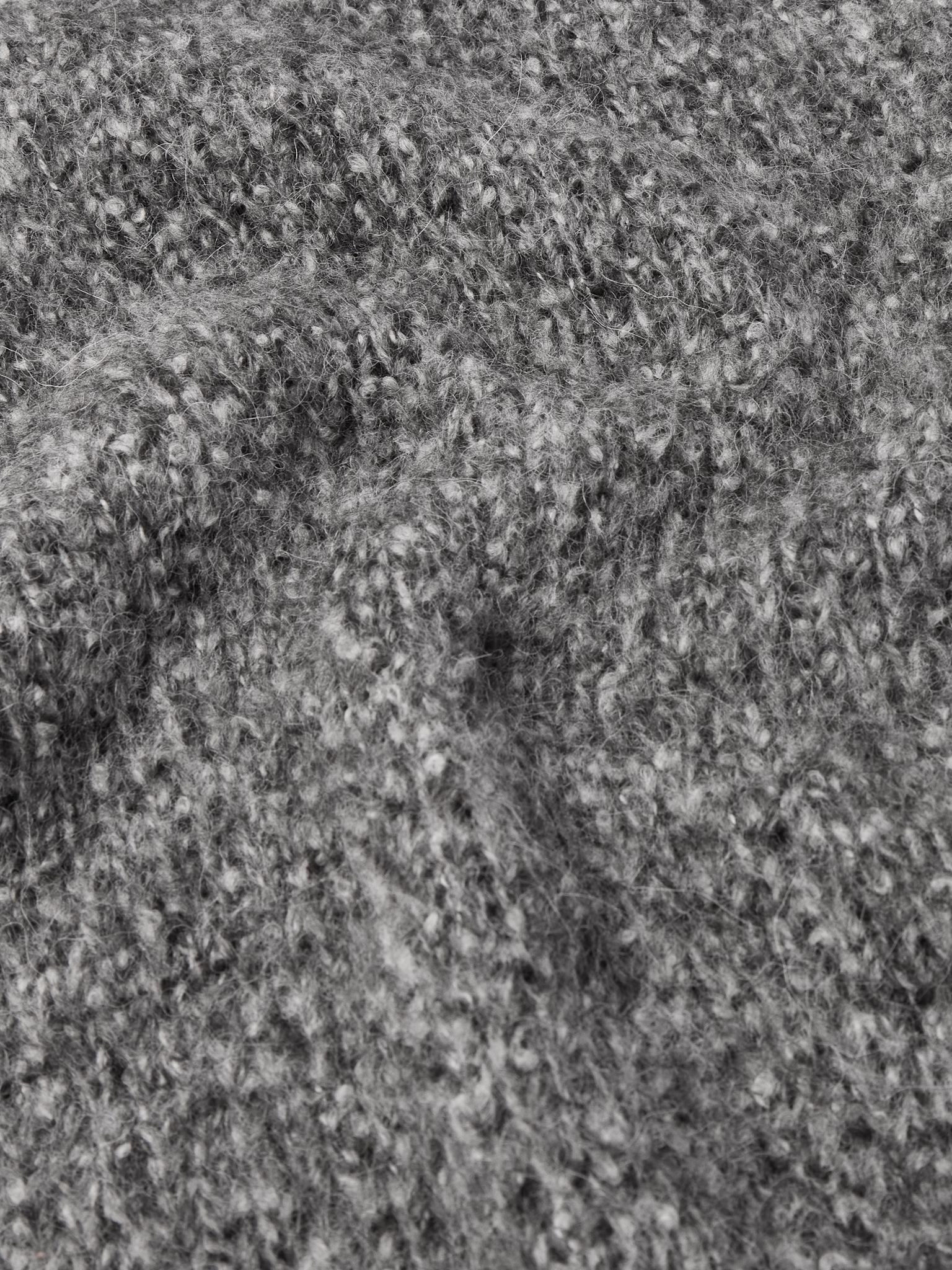 Ribbed Alpaca-Blend Rollneck Sweater Gray - 5