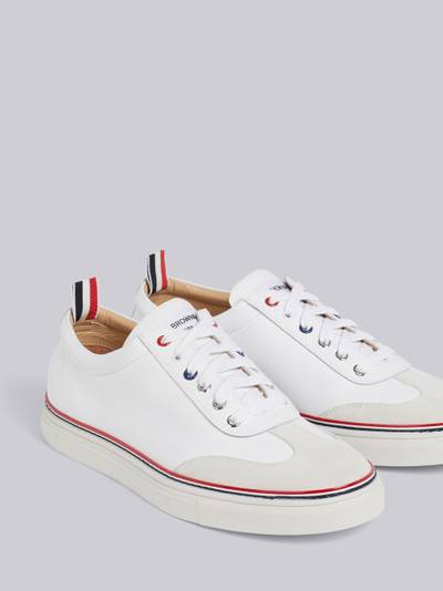 Thom Browne White Rubber Calfskin Trainer outlook