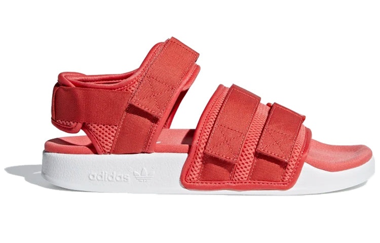 (WMNS) adidas originals ADILETTE SANDAL 2.0 Minimalistic Red Sandals AQ1126 - 2