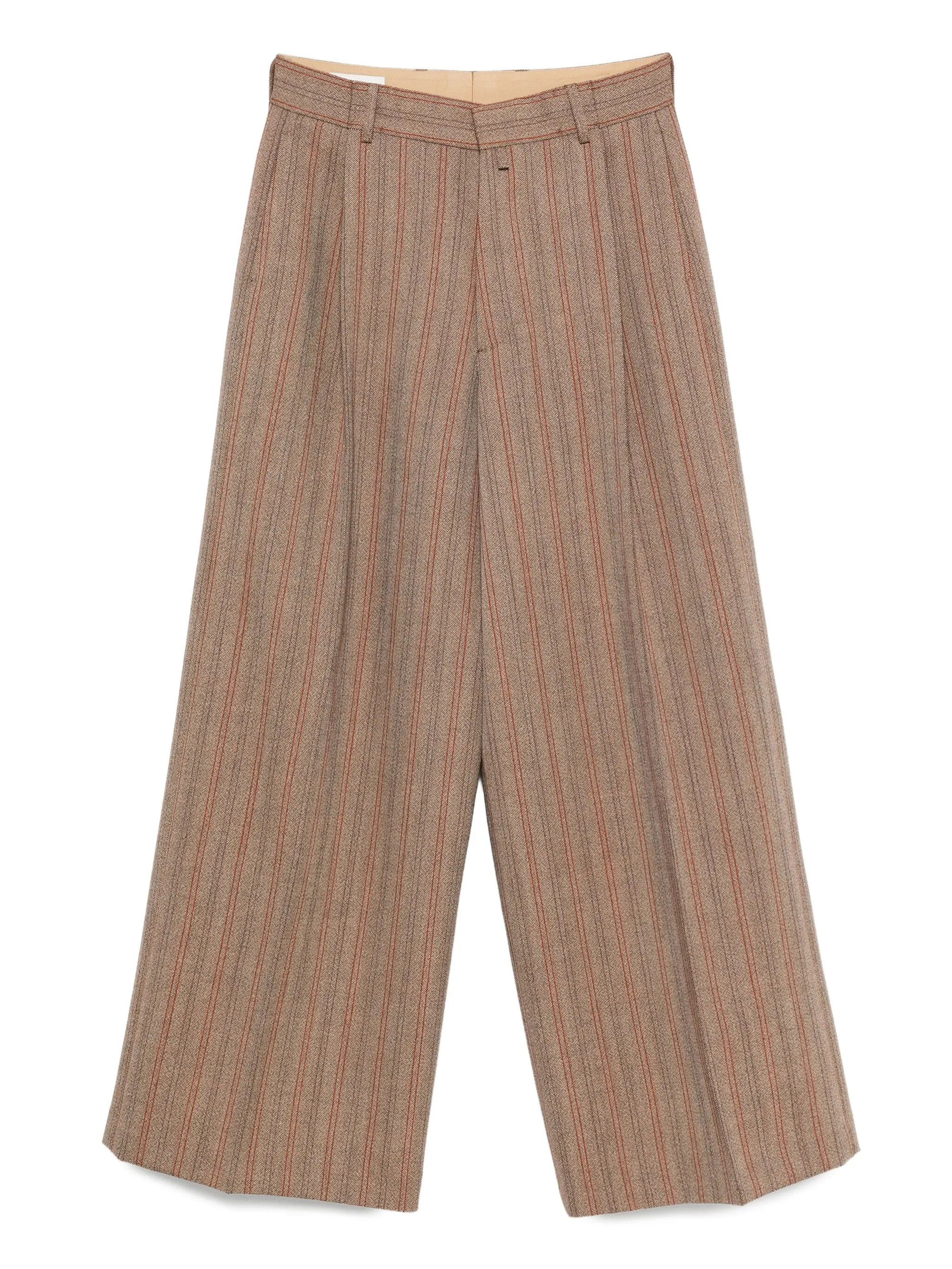 Dries Van Noten Stripe-pattern Wool Trousers - 1