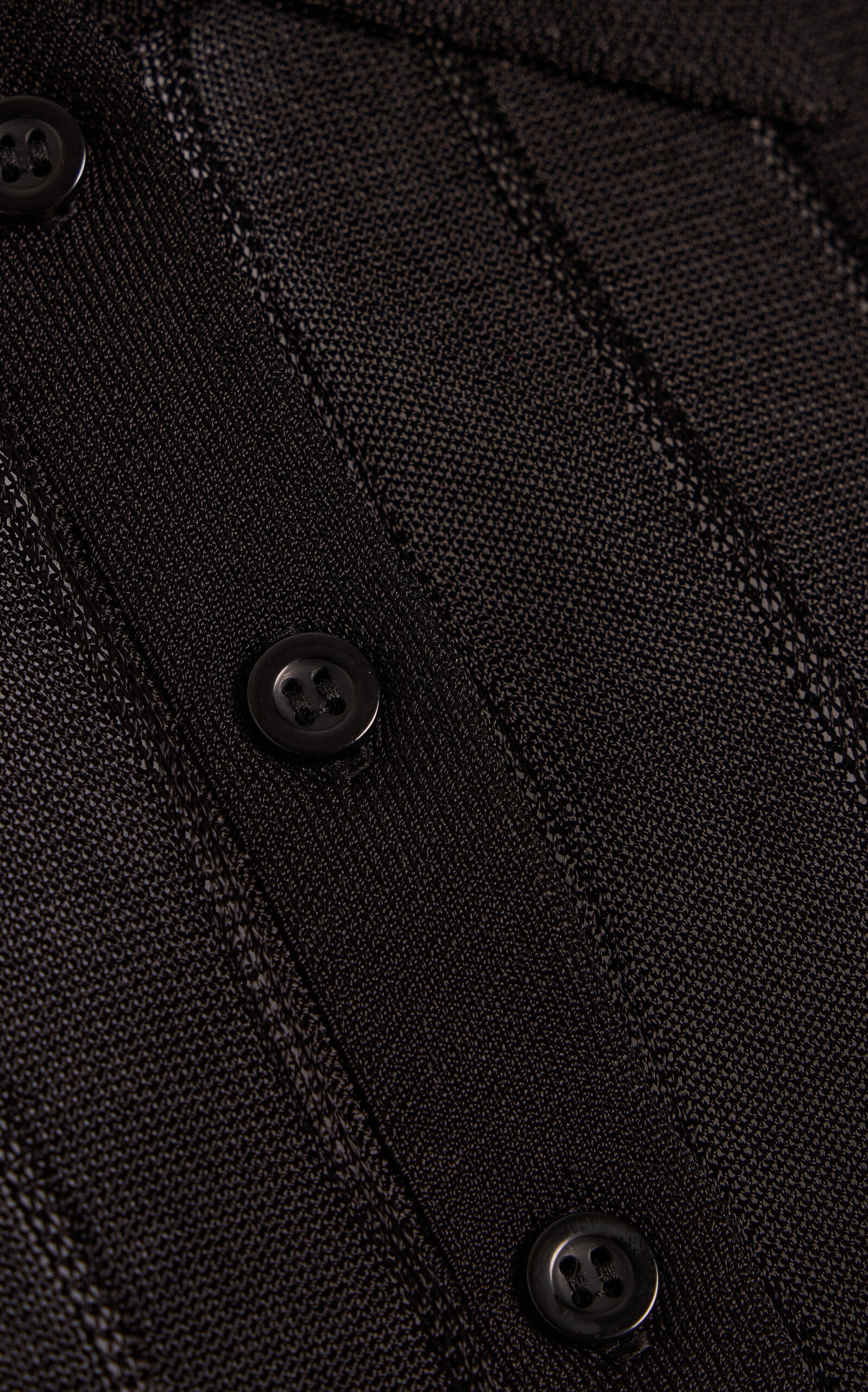 Knitted Polo Top black - 5