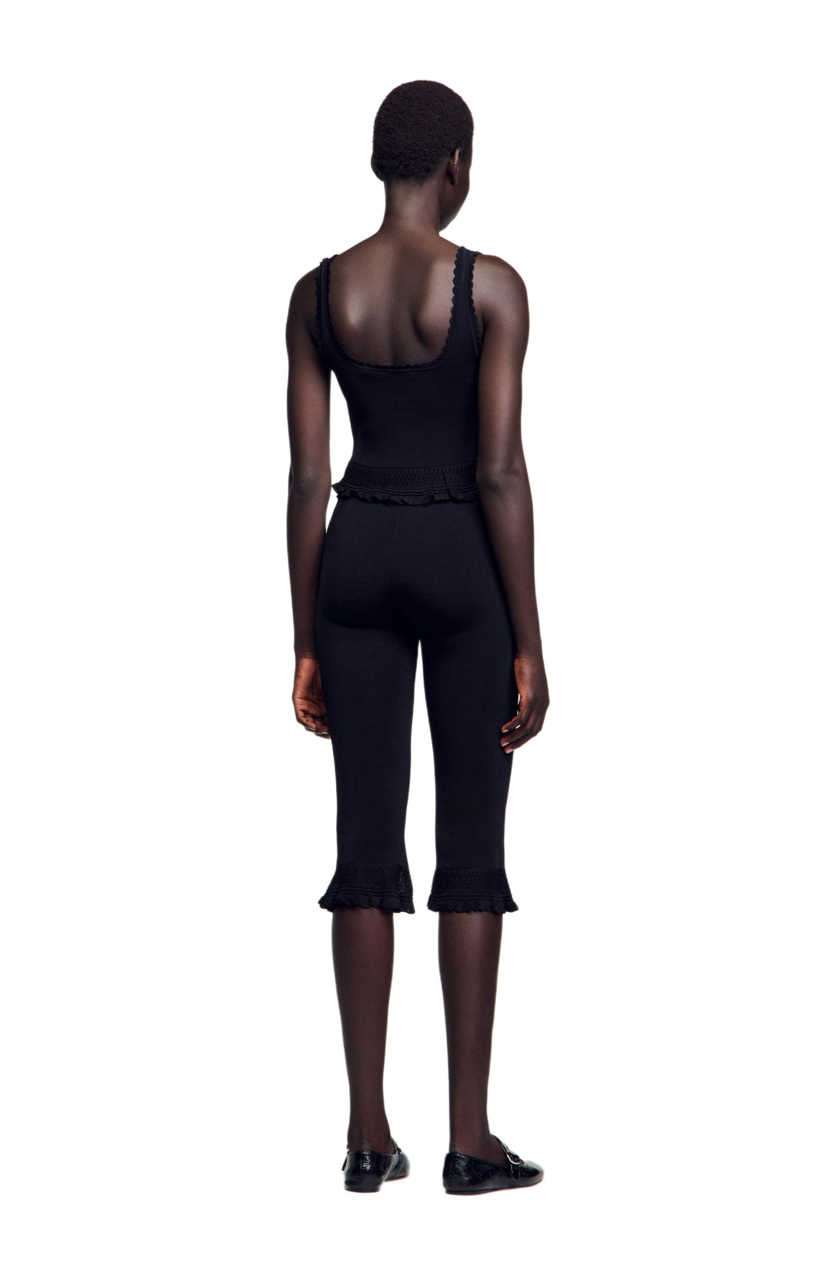 SANDRO Ruffled top in Black at Nordstrom - 2
