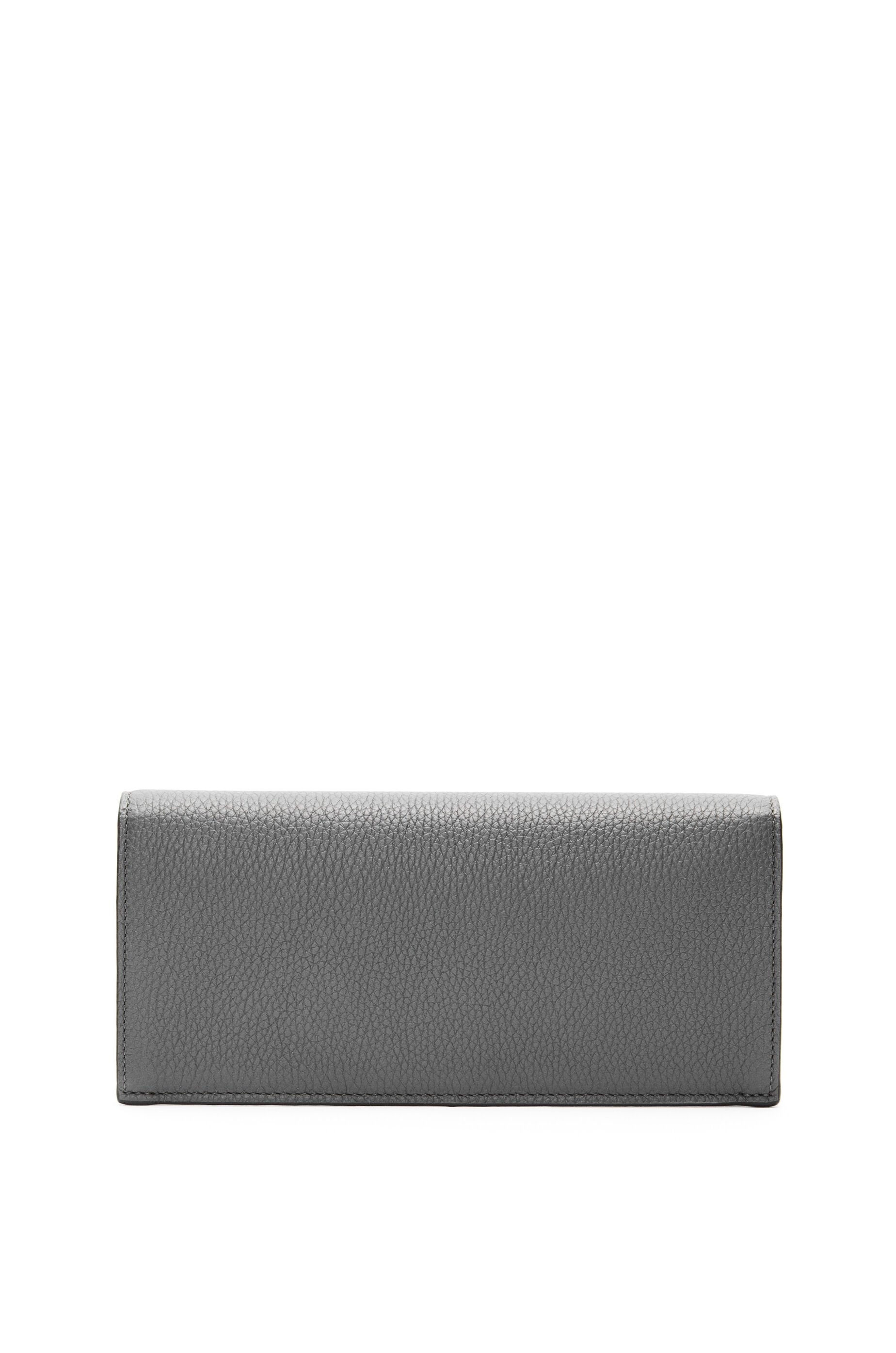 Long horizontal wallet in soft grained calfskin - 4