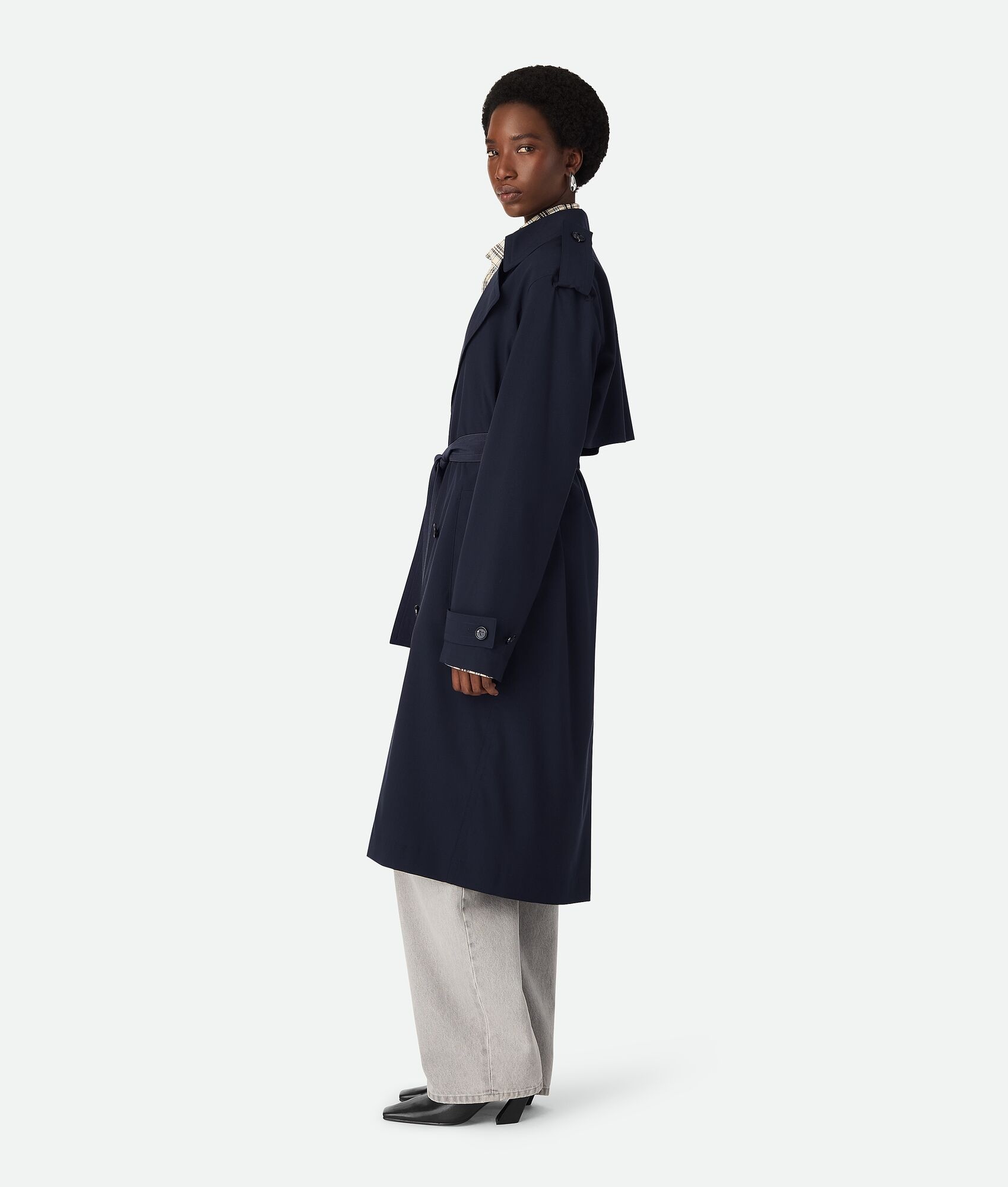 Fine Wool Trench Coat - 2