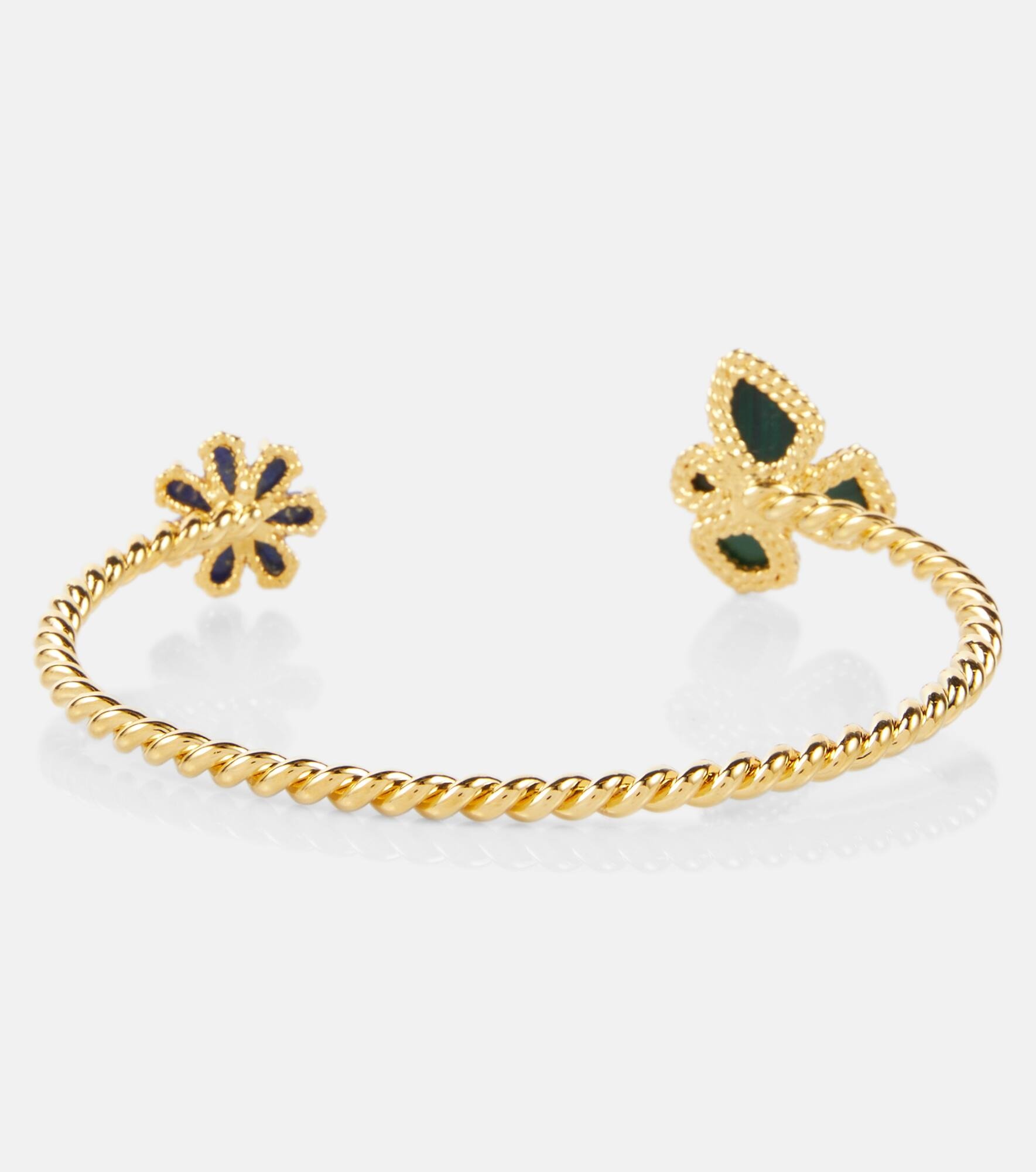 Bloom embellished cuff bracelet - 2
