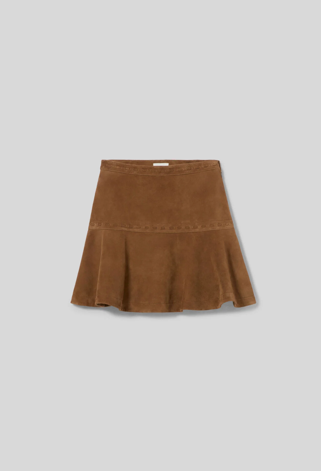 SHORT SUEDE SKIRT - 1