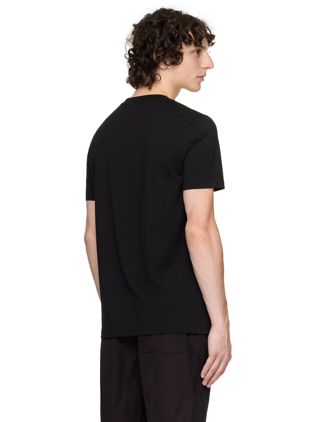Black Printed-Logo T-shirt - 3