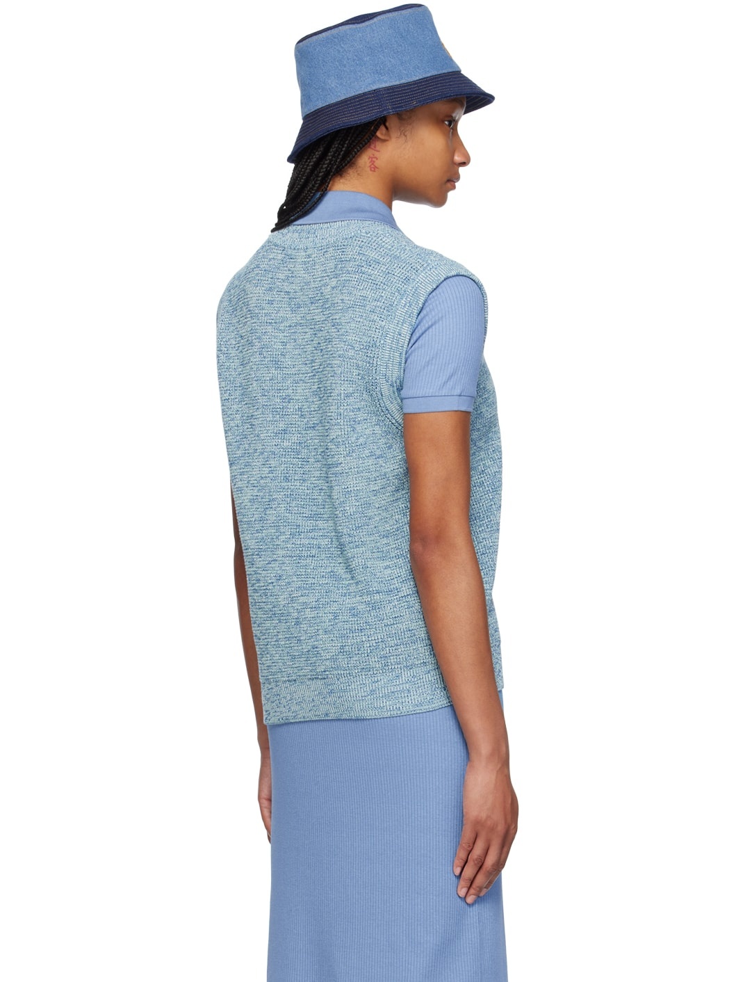 Blue Handwriting Vest - 3