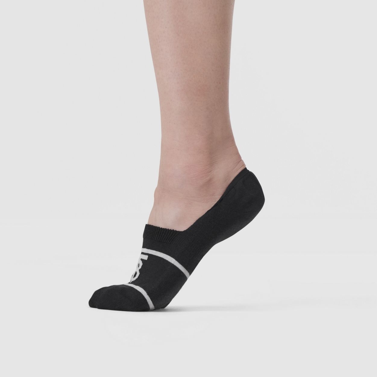 Monogram Intarsia Cotton Blend Sneaker Socks - 3