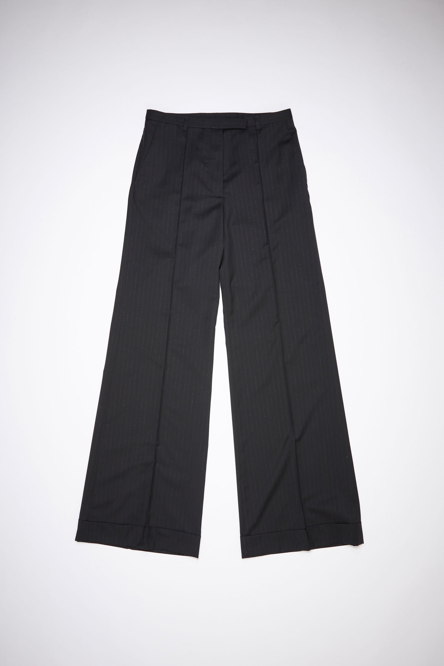 Pinstripe trousers - Black - 4