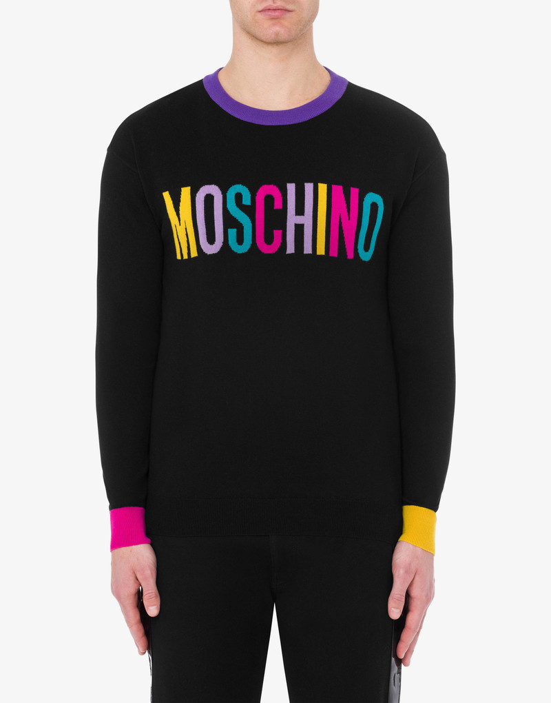 Moschino COLOURBLOCK WOOL JUMPER outlook
