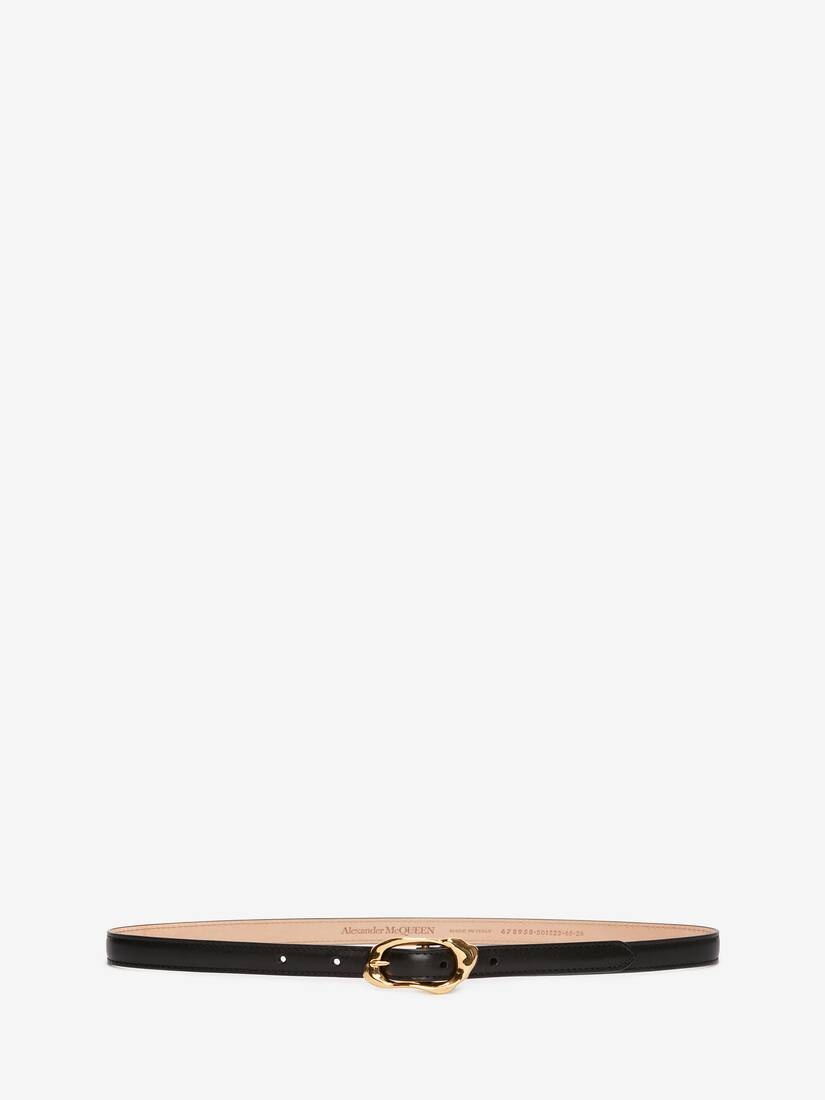 Thin Molten Belt in Black - 1