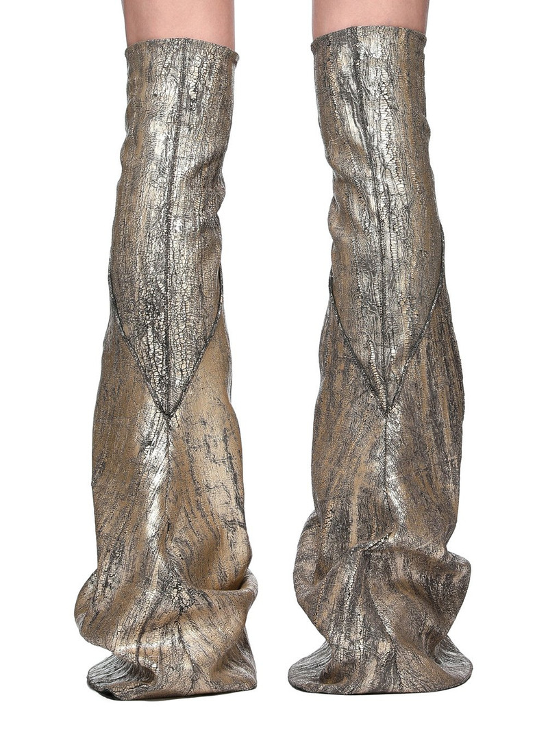 Gold Hollywood Fetish Tall Boots 4