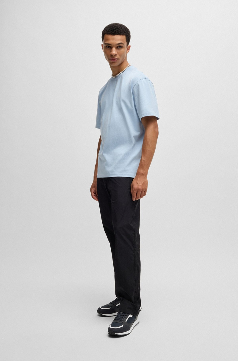 HUGO MIXED-MATERIAL TRAINERS WITH BRANDED ACCENTS outlook
