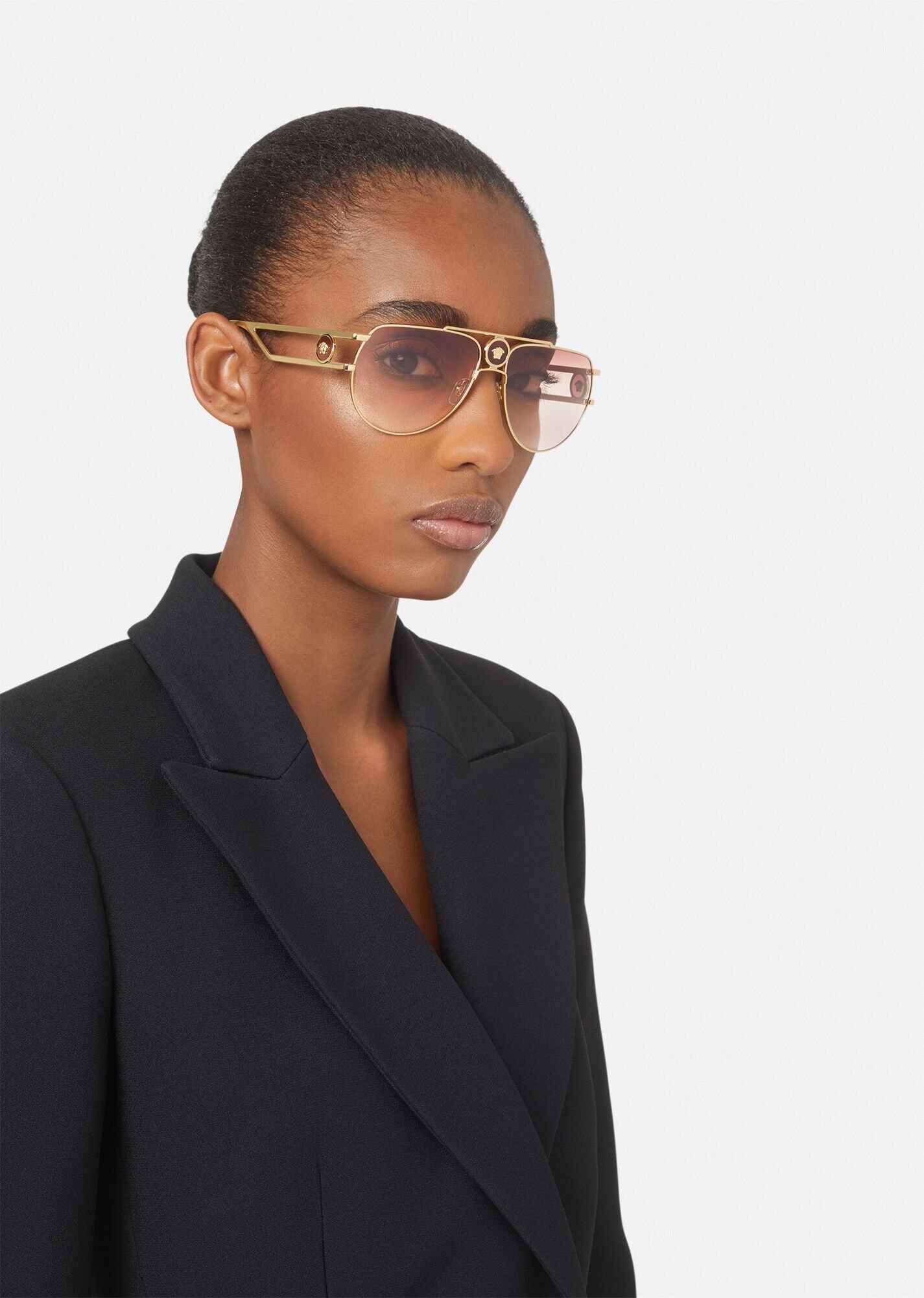 Medusa Medallion Pilot Sunglasses - 2