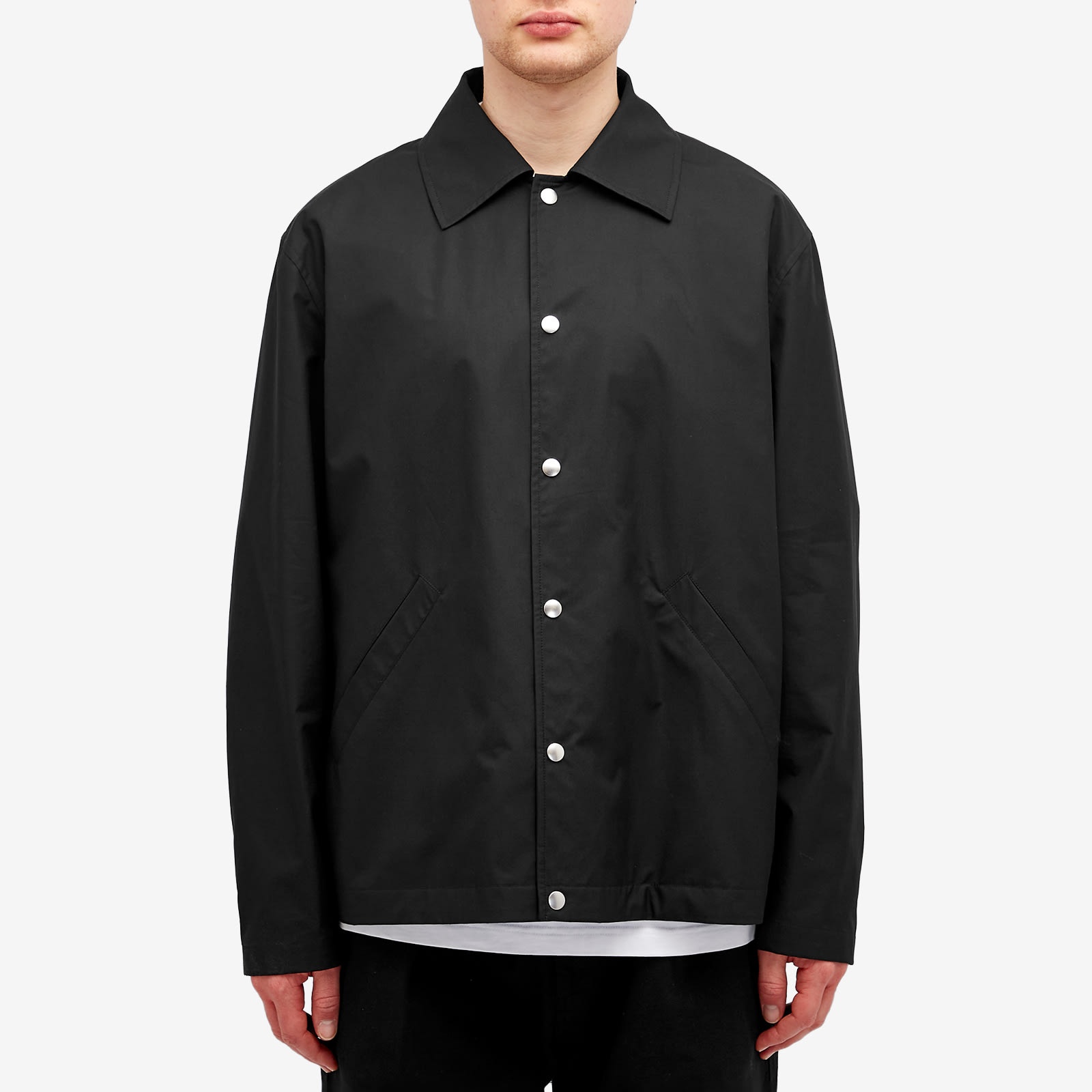Jil Sander Logo Cotton Coach Jacket - 2