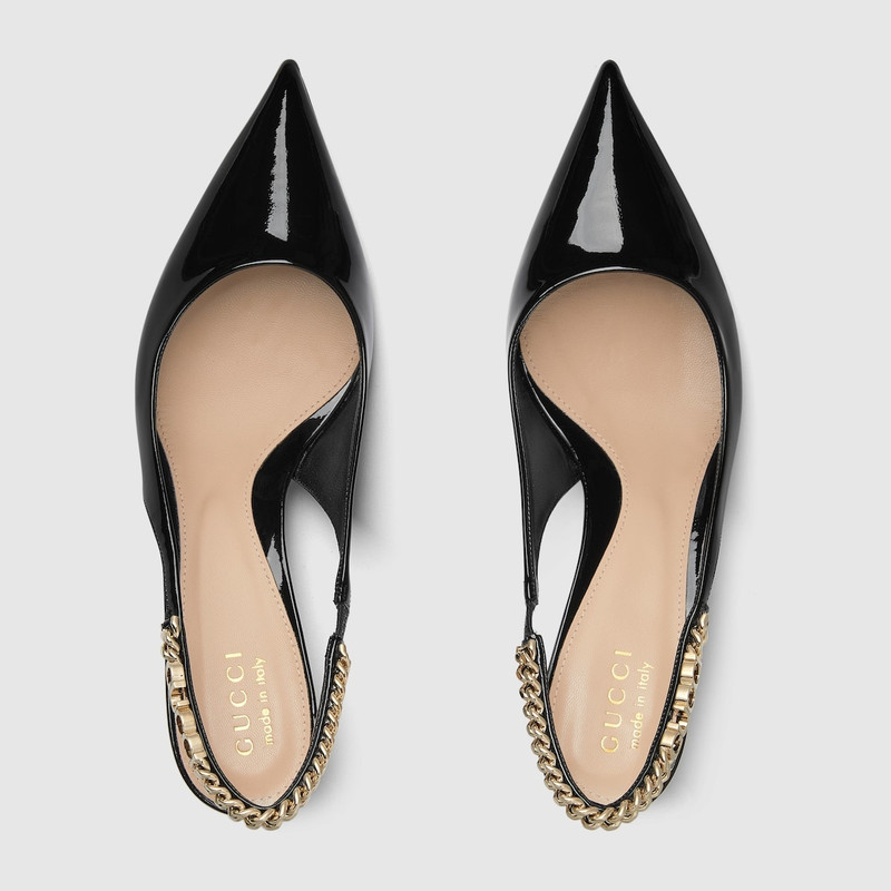 GUCCI Gucci Signoria slingback pump outlook