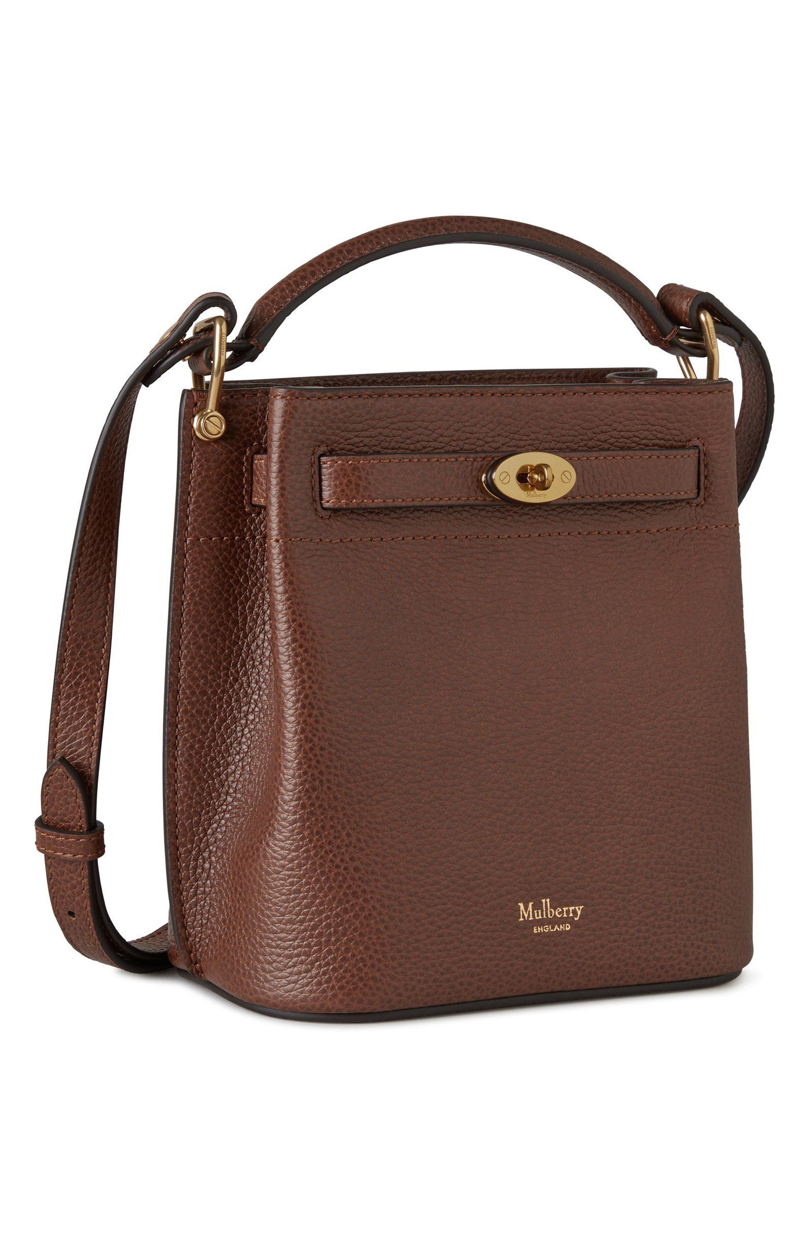 Mulberry Mini Islington Leather Bucket Bag in Oak at Nordstrom - 5