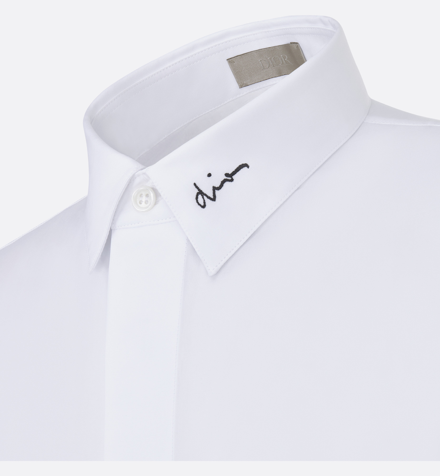 Shirt with Dior Embroidery - 7