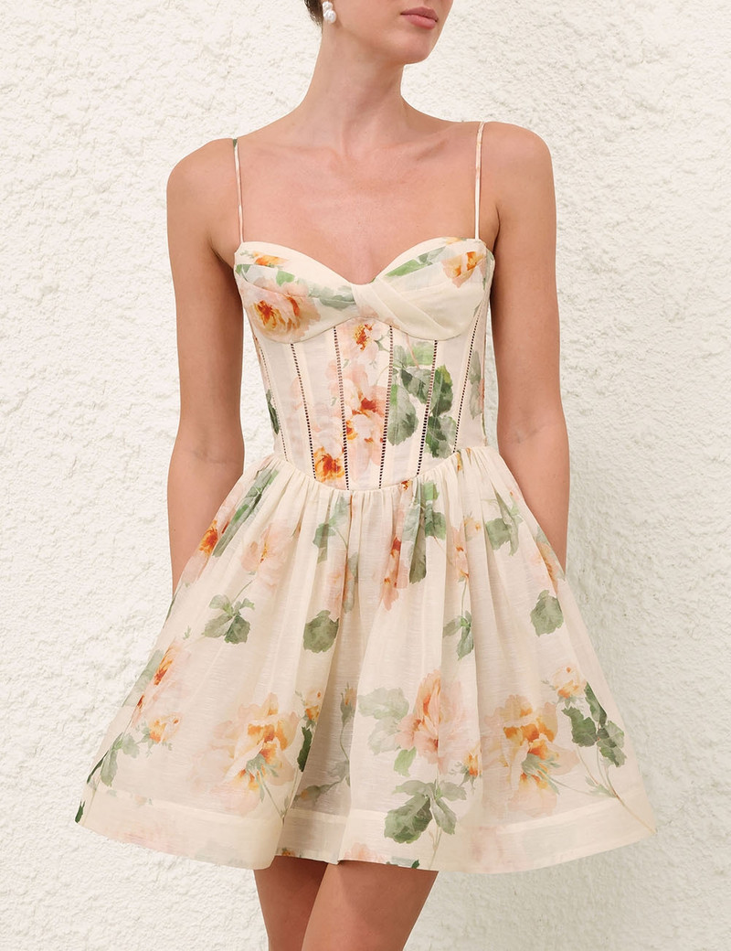 Zimmermann CAROUSEL CORSET MINI DRESS outlook