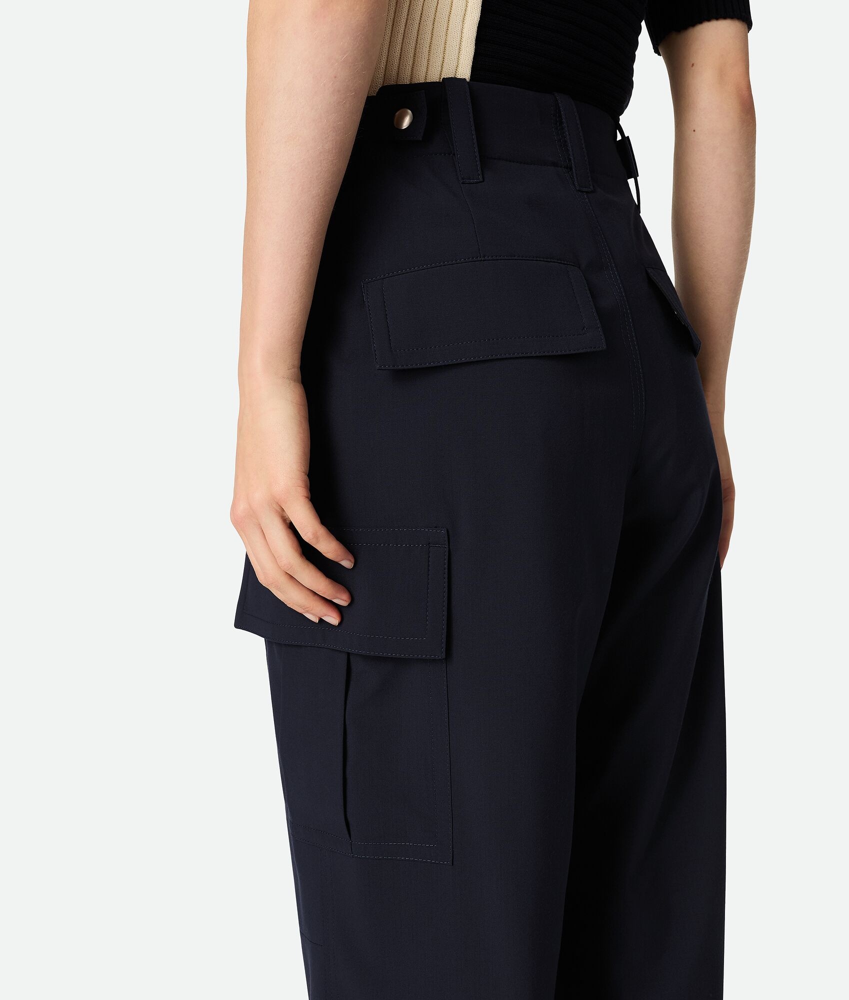 Fine Wool Cargo Trousers - 5