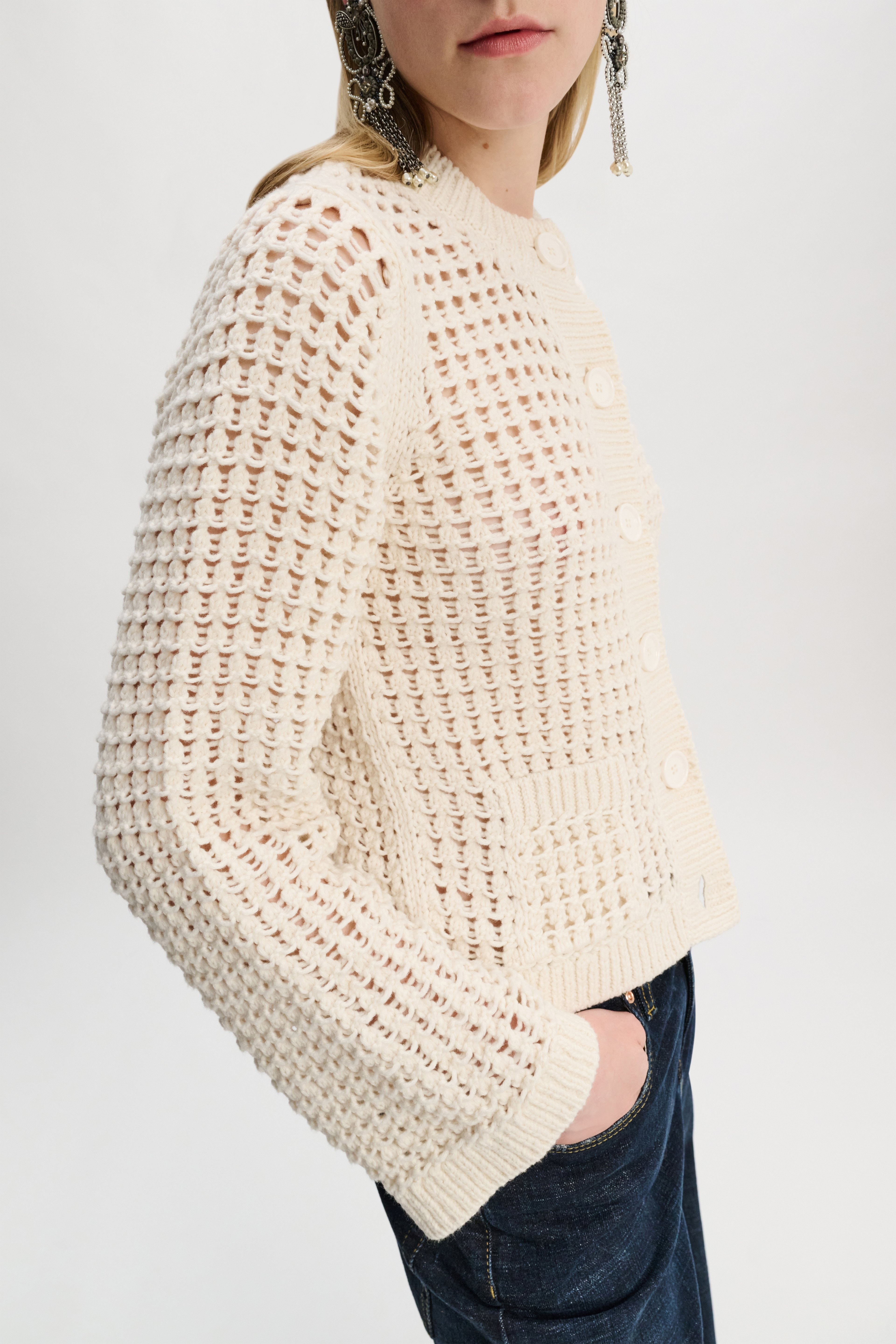 SPORTY CROCHET cardigan - 4