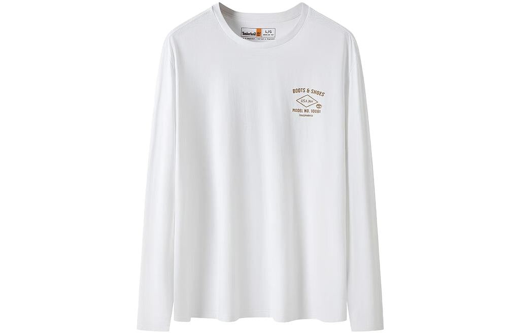 Timberland Shoe Logo Long Sleeves T-Shirt 'White Yellow' A29FC-100 - 2